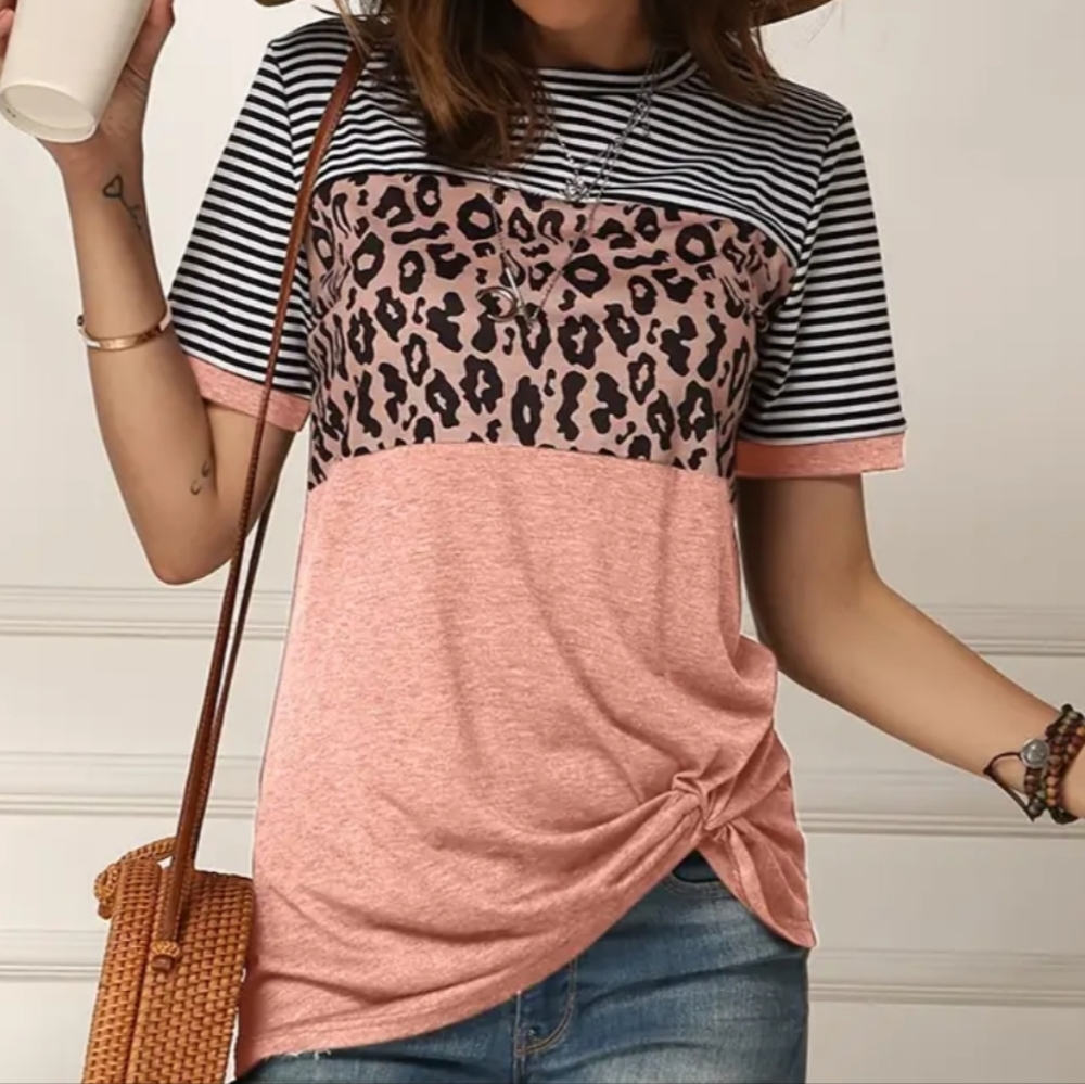Side Knot Peachy Pink Top